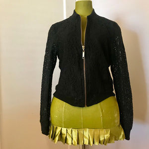Ashley by 26 International Black Lace Jacket, sz M